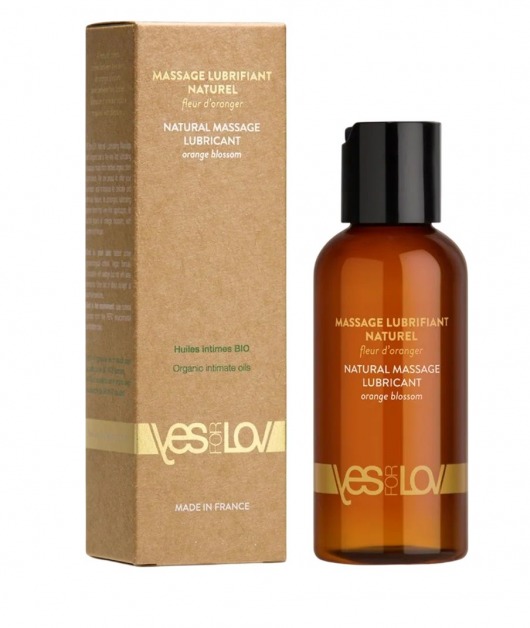 Натуральная массажная смазка Natural Lubricant Orange Blossom - 100 мл. - YESforLOV - купить с доставкой в Челябинске