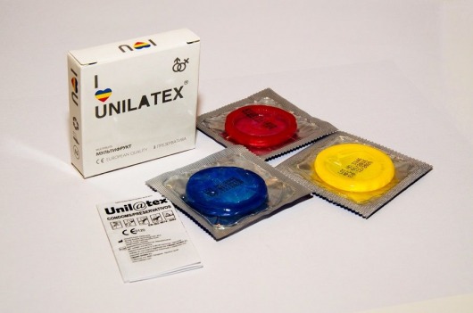 Разноцветные ароматизированные презервативы Unilatex Multifruits - 3 шт. - Unilatex - купить с доставкой в Челябинске