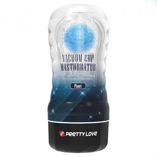 Прозрачный текстурированный мастурбатор Vacuum Cup Masturbator Planet - Baile - в Челябинске купить с доставкой