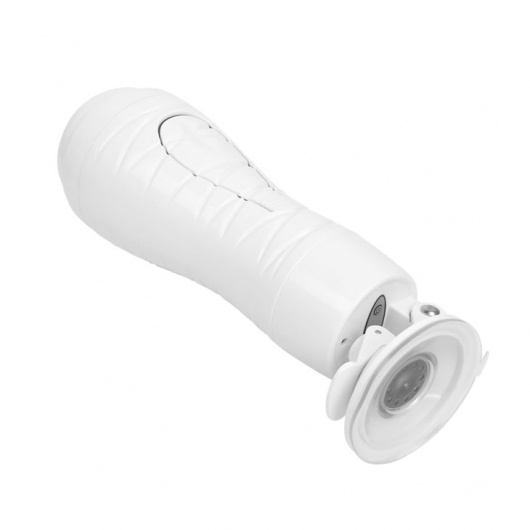 Мастурбатор-вагина Flora White с присоской и 12 режимами вибрации - Baile - в Челябинске купить с доставкой