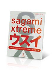 Ультратонкий презерватив Sagami Xtreme SUPERTHIN - 1 шт. - Sagami - купить с доставкой в Челябинске