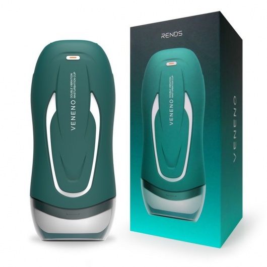 Зеленый вибромастурбатор с голосовым сопровождением Veneno - Rends - в Челябинске купить с доставкой
