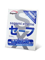 Презерватив Sagami Xtreme Ultrasafe с двойным количеством смазки - 1 шт. - Sagami - купить с доставкой в Челябинске