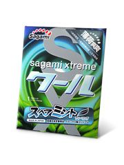 Презерватив Sagami Xtreme Mint с ароматом мяты - 1 шт. - Sagami - купить с доставкой в Челябинске