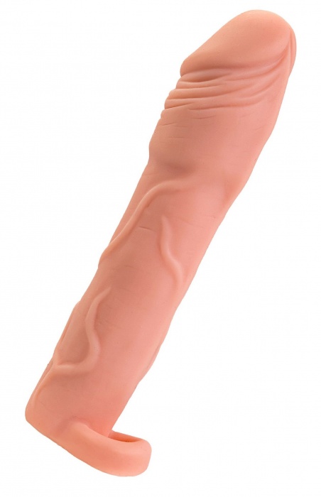 Телесная удлиняющая насадка с подхватом - 19 см. - ToyFa - в Челябинске купить с доставкой