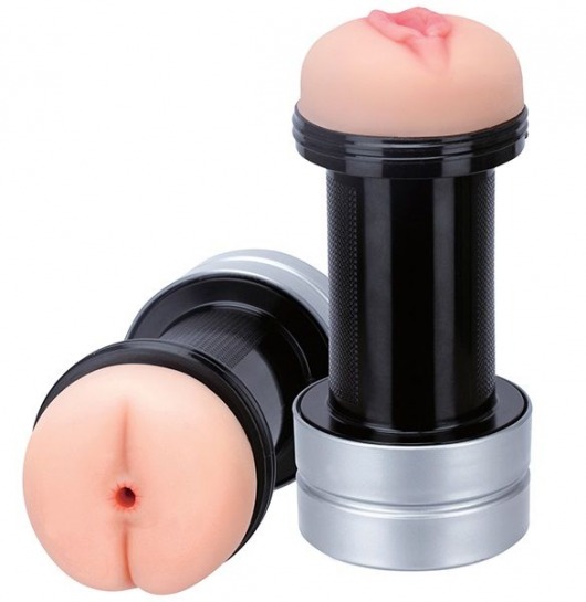 Мастурбатор 2-в-1 REALSTUFF 2 IN 1 HUMMER ANUS   VAGINA: вагина и анус - Dream Toys - в Челябинске купить с доставкой