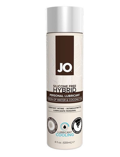 Водно-масляный лубрикант с охлаждающим эффектом JO Silicon free Hybrid Lubricant COOLING - 120 мл. - System JO - купить с доставкой в Челябинске