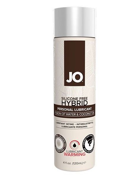 Водно-масляный лубрикант с разогревающим эффектом Hybrid Lubricant WARMING - 120 мл. - System JO - купить с доставкой в Челябинске