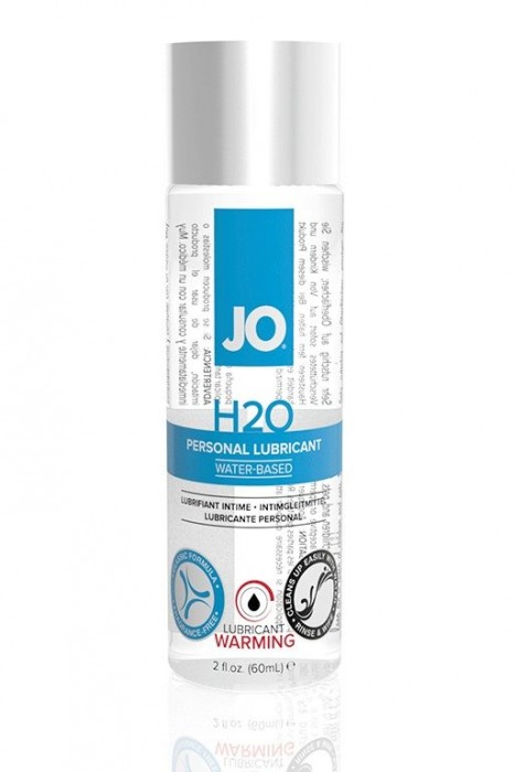 Возбуждающий лубрикант на водной основе JO Personal Lubricant H2O Warming - 60 мл. - System JO - купить с доставкой в Челябинске
