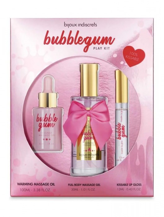 Набор средств для массажа и ласк Bubblegum Play Kit - Bijoux Indiscrets - купить с доставкой в Челябинске