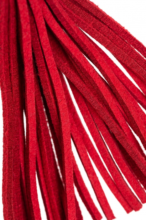 Зажимы на соски «Вилки» с красными кисточками из замши - Pecado - купить с доставкой в Челябинске