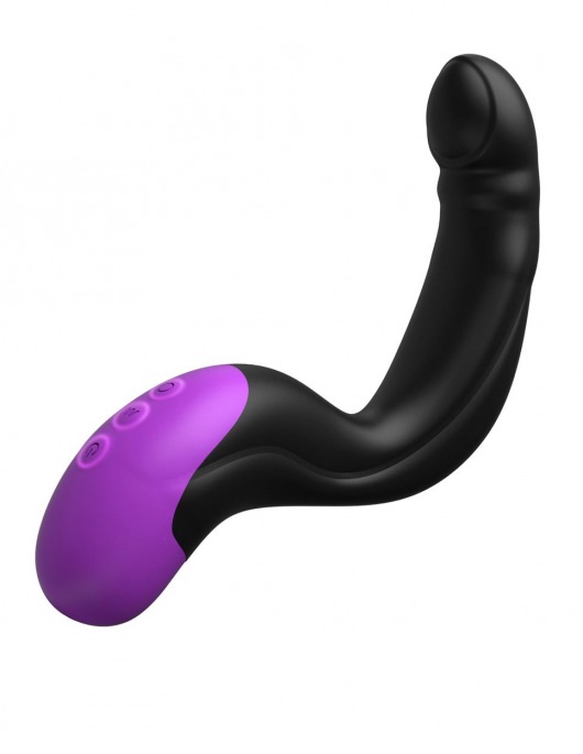 Черно-фиолетовый вибромассажёр простаты Hyper-Pulse P-Spot Massager - Pipedream - в Челябинске купить с доставкой