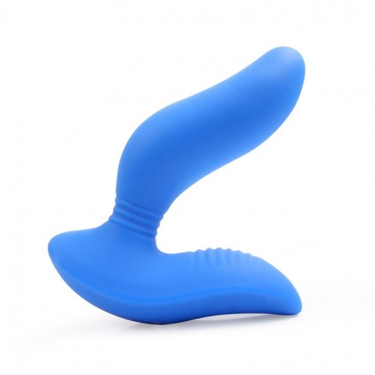 Синий вибромассажер простаты 3,5’’ Curve P-spot Massager - 12 см. - Erokay - в Челябинске купить с доставкой