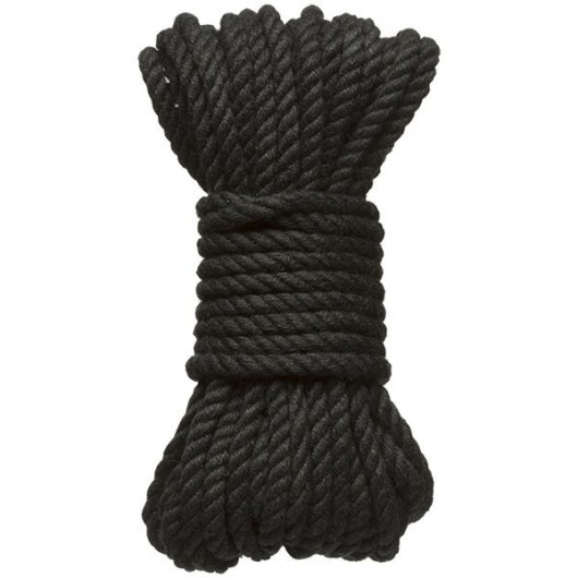 Черная верёвка для связывания и фиксации Bind Tie - 9,14 м. - Doc Johnson - купить с доставкой в Челябинске