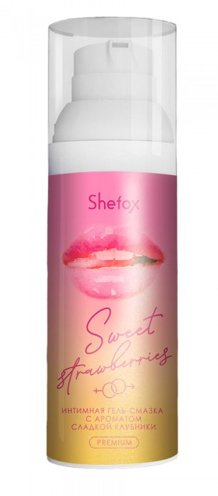 Интимная гель-смазка Shefox Premium «Сладкая клубника» - 50 мл. - Shefox - купить с доставкой в Челябинске