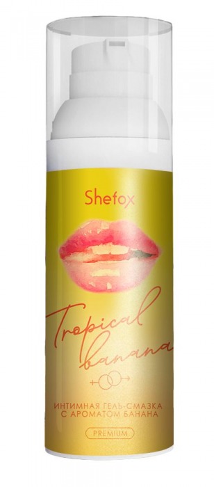 Интимная гель-смазка Shefox Premium «Тропический банан» - 50 мл. - Shefox - купить с доставкой в Челябинске