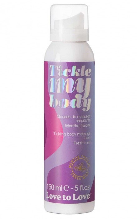 Массажная хрустящая пенка Tickle My Body Fresh Mint с ароматом мяты - 150 мл. - Love to Love - купить с доставкой в Челябинске