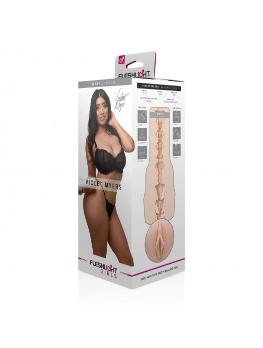 Мастурбатор-вагина Fleshlight Girls - Violet Myers Waifu - Fleshlight - в Челябинске купить с доставкой