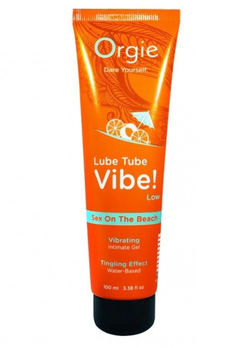 Гель с эффектом вибрации Lube Tube Vibe Low Sex On The Beach - 100 мл. - ORGIE - купить с доставкой в Челябинске
