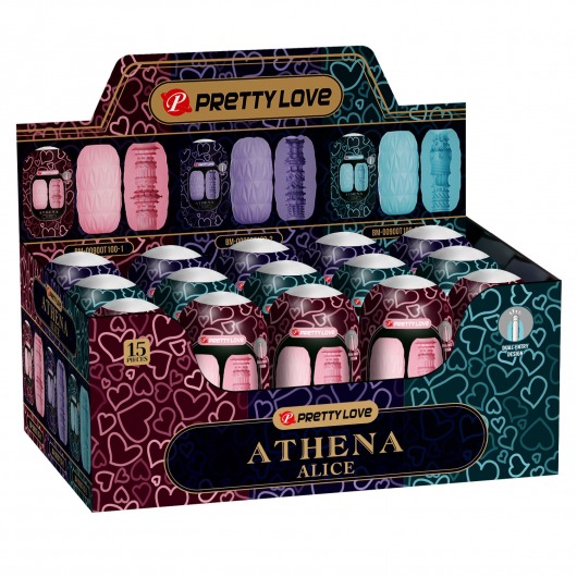 Набор из 15 мастурбаторов Athena Alice - Baile - в Челябинске купить с доставкой