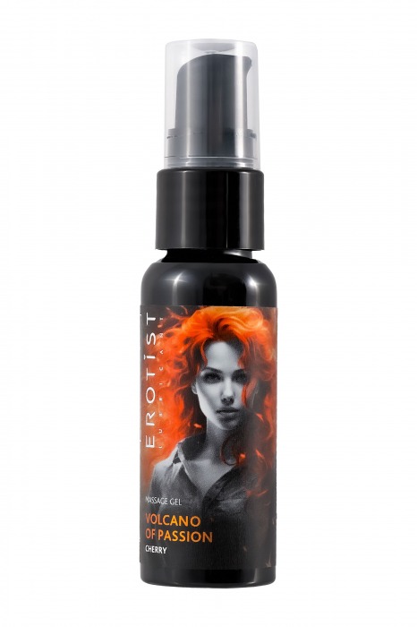 Гель с эффектом вибрации Volcano Of Passion со вкусом вишни - 25 мл. - Erotist Lubricants - купить с доставкой в Челябинске