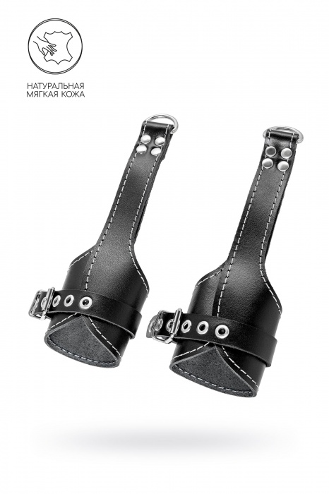 Черные подвесы с белой строчкой - Pecado - купить с доставкой в Челябинске