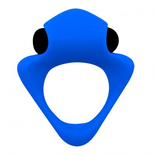 Синее эрекционное кольцо Wooomy Tribeс с вибрацией - Adrien Lastic - в Челябинске купить с доставкой