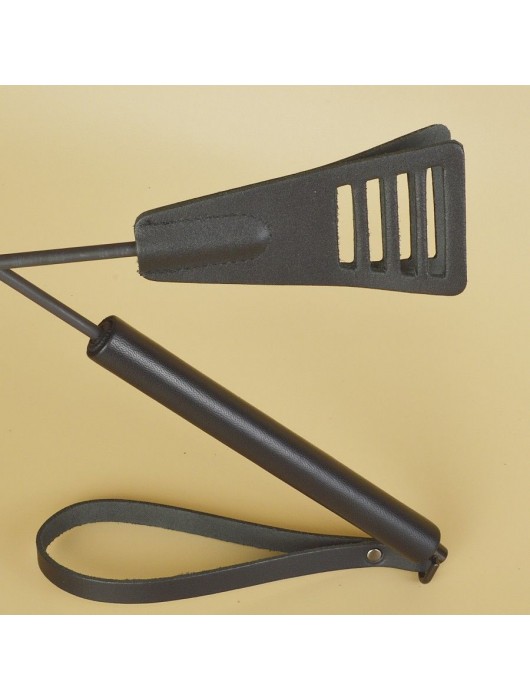 Черный кожаный стек «Сириус» - 60 см. - Sitabella - купить с доставкой в Челябинске