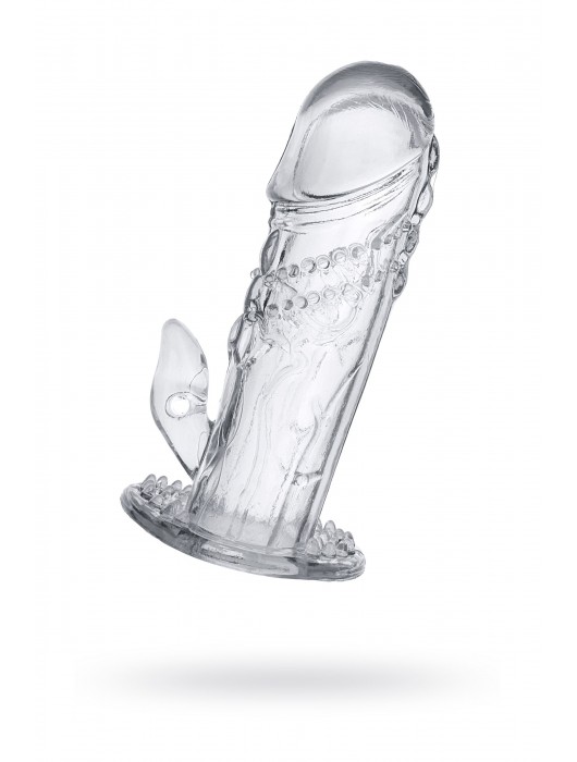 Прозрачная насадка на пенис Uco - 13 см. - A-toys - в Челябинске купить с доставкой