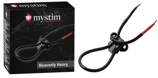 Эрекционное лассо для электростимуляции HEAVENLY HENRY - MyStim - купить с доставкой в Челябинске