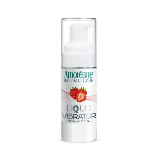 Жидкий вибратор со вкусом клубники Amoreane Strawberry - 30 мл. - Amoreane - купить с доставкой в Челябинске