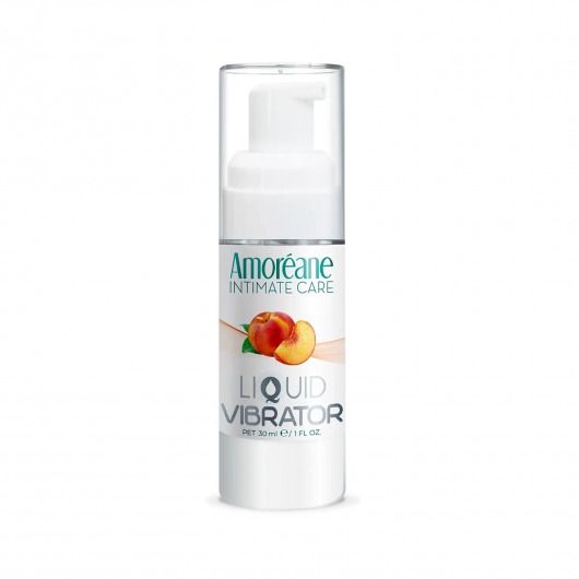 Жидкий вибратор со вкусом персика Amoreane Peach - 30 мл. - Amoreane - купить с доставкой в Челябинске
