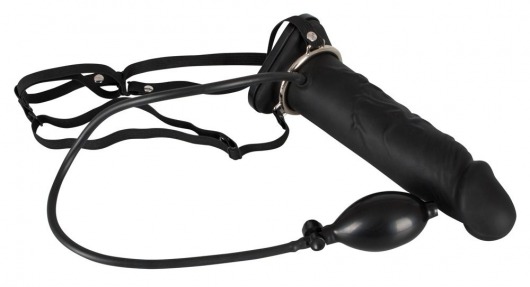 Полый страпон с эффектом увеличения Inflatable Strap-On - 18,5 см. - Orion - купить с доставкой в Челябинске