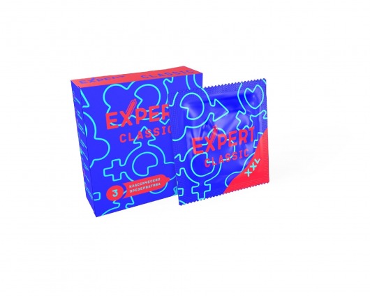 Презервативы увеличенного размера Expert Classic XXL - 3 шт. - Expert - купить с доставкой в Челябинске