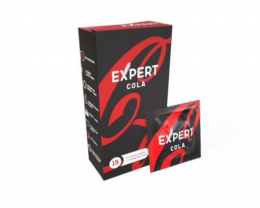 Презервативы с ароматом колы Expert Cola - 15 шт. - Expert - купить с доставкой в Челябинске