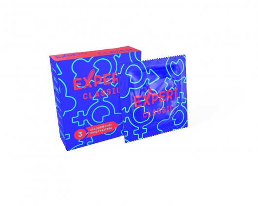 Классические презервативы Expert Classic - 3 шт. - Expert - купить с доставкой в Челябинске