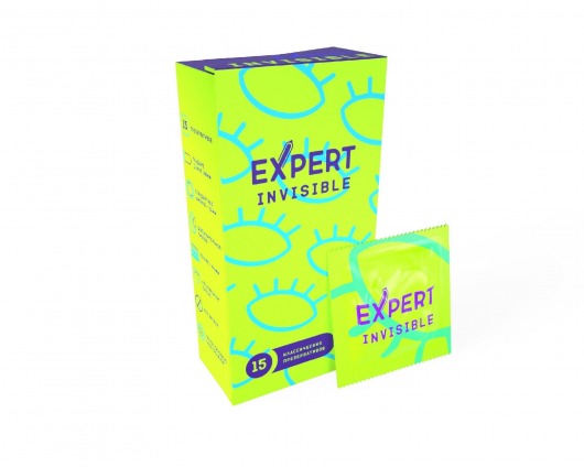 Ультратонкие презервативы Expert Invisible - 15 шт. - Expert - купить с доставкой в Челябинске