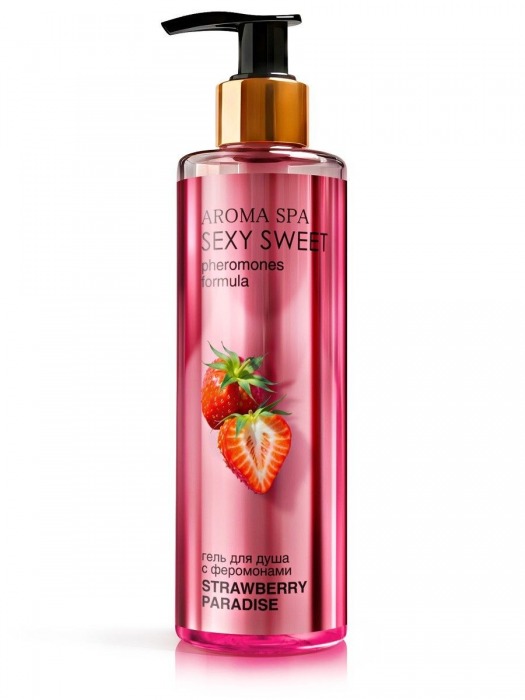 Гель для душа с феромонами и ароматом клубники Strawberry Paradise - 200 мл. -  - Магазин феромонов в Челябинске