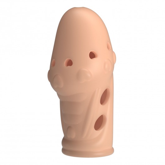 Телесная насадка на пенис Booker - 8 см. - Baile - в Челябинске купить с доставкой