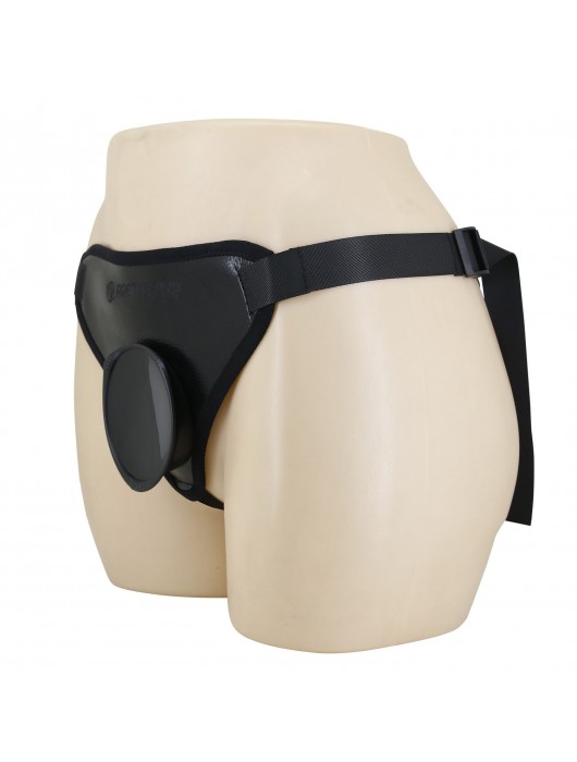 Черные трусики харнесс с платформой Caludio I - Baile - купить с доставкой в Челябинске