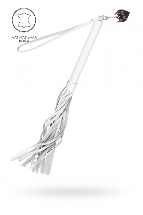 Белая кожаная плеть - 50 см. - Pecado - купить с доставкой в Челябинске