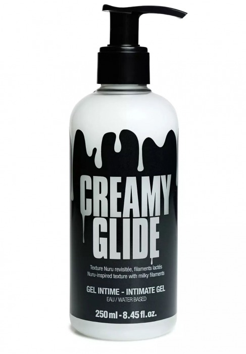 Лубрикант на водной основе Creamy Glide с консистенцией спермы - 250 мл. - Strap-on-me - купить с доставкой в Челябинске