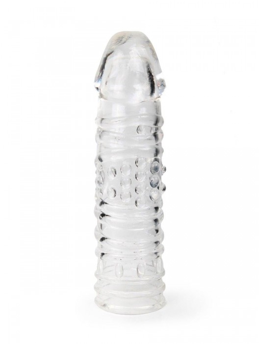 Прозрачная закрытая насадка на пенис - 17 см. - Sex Expert - в Челябинске купить с доставкой