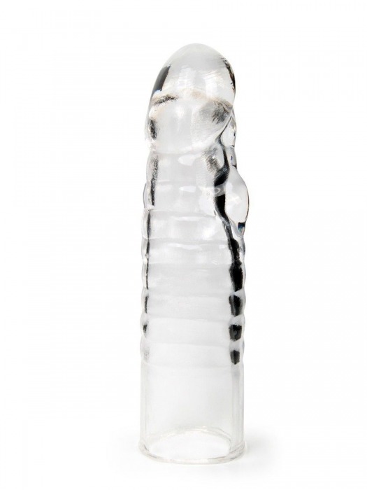 Прозрачная закрытая насадка на член - 15 см. - Sex Expert - в Челябинске купить с доставкой