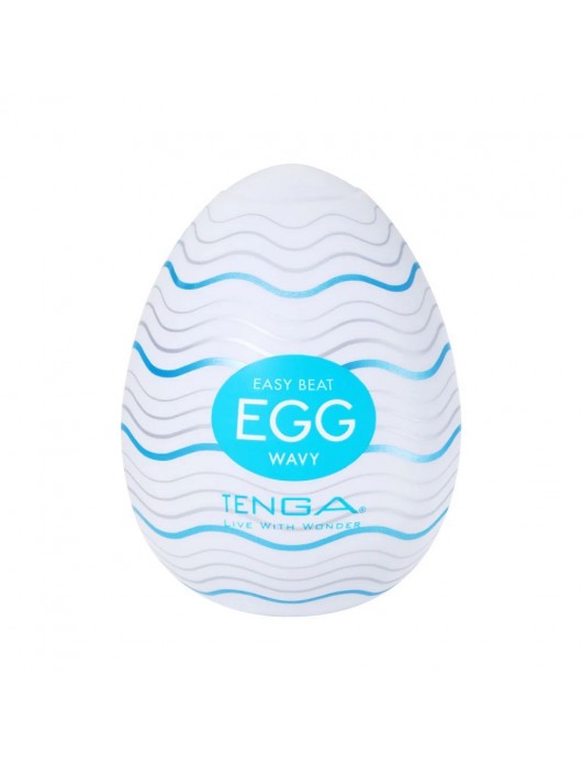 Мастурбатор-яйцо Tenga Egg Wavy - Tenga - в Челябинске купить с доставкой