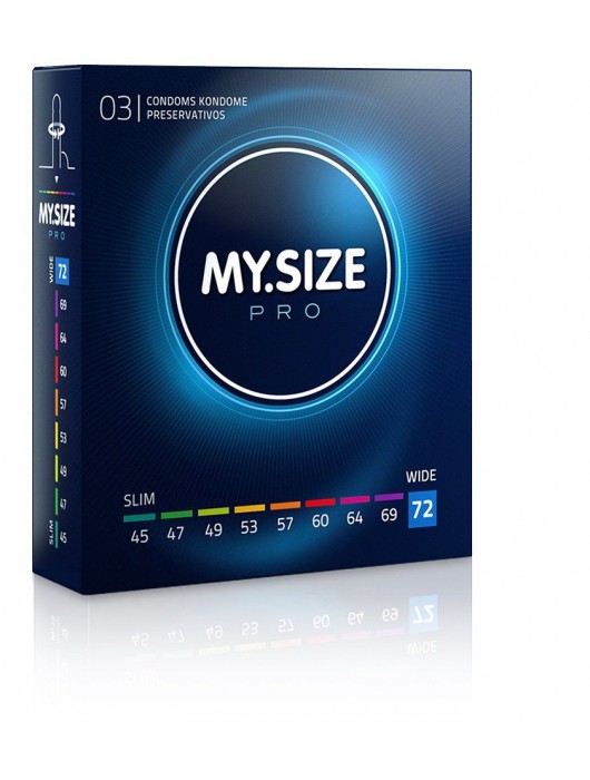 Презервативы MY.SIZE размер 72 - 3 шт. - My.Size - купить с доставкой в Челябинске