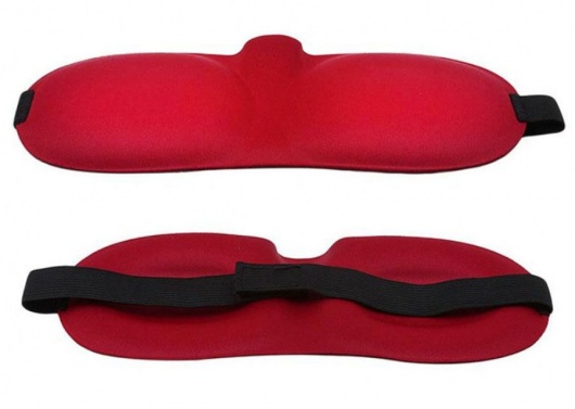 Красная глухая маска на резинке - Sitabella - купить с доставкой в Челябинске