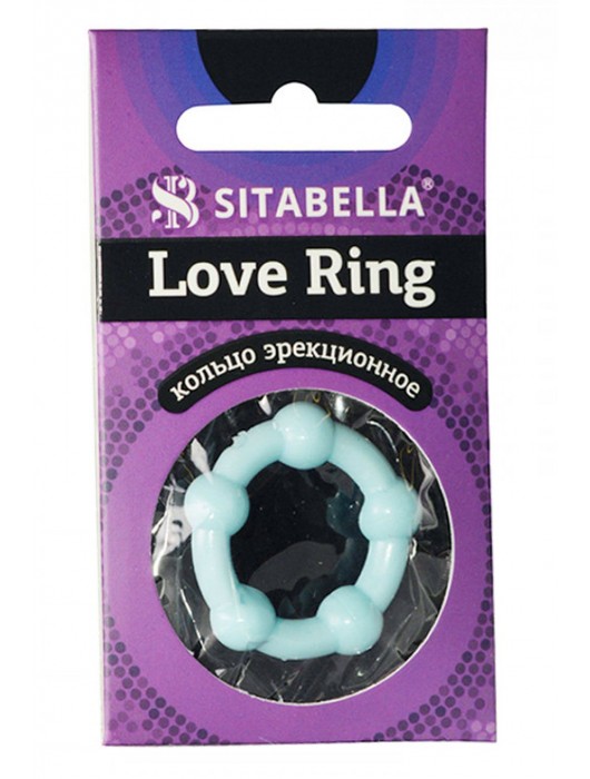 Цветное эрекционное кольцо Love Ring с бусинами - Sitabella - в Челябинске купить с доставкой