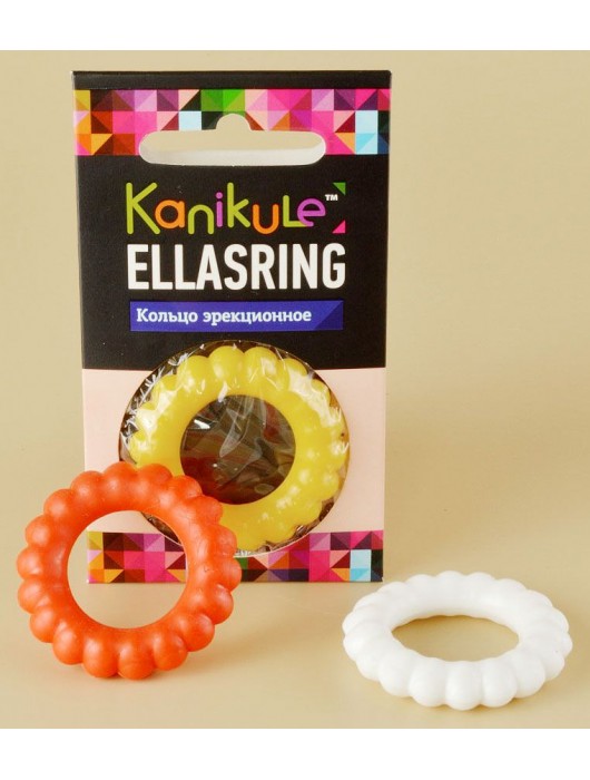 Цветное рельефное эрекционное кольцо Ellasring - Sitabella - в Челябинске купить с доставкой