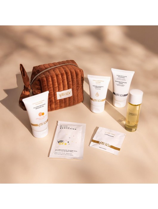 Набор YESforLOV La Trousse Enchantée в коричневой косметичке - YESforLOV - купить с доставкой в Челябинске